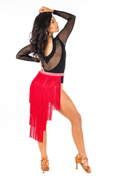 Long Fringe Dance Skirt (CW130)